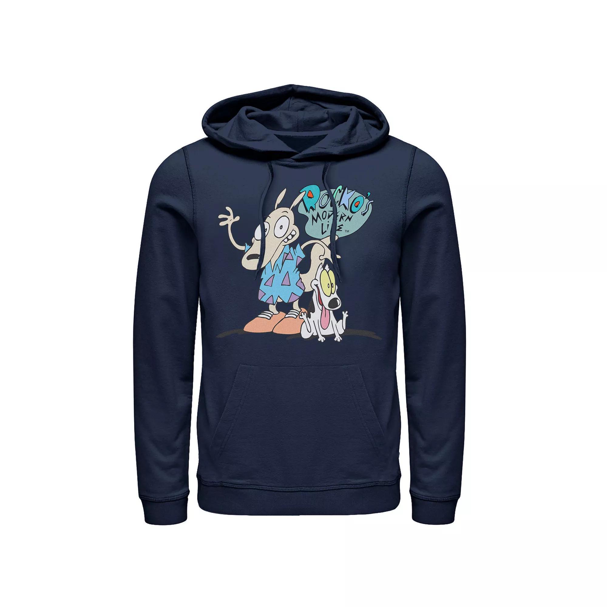Men's Nickelodeon Rocko's Modern Life Show Intro Hoodie, Size: XL, Black Product Image