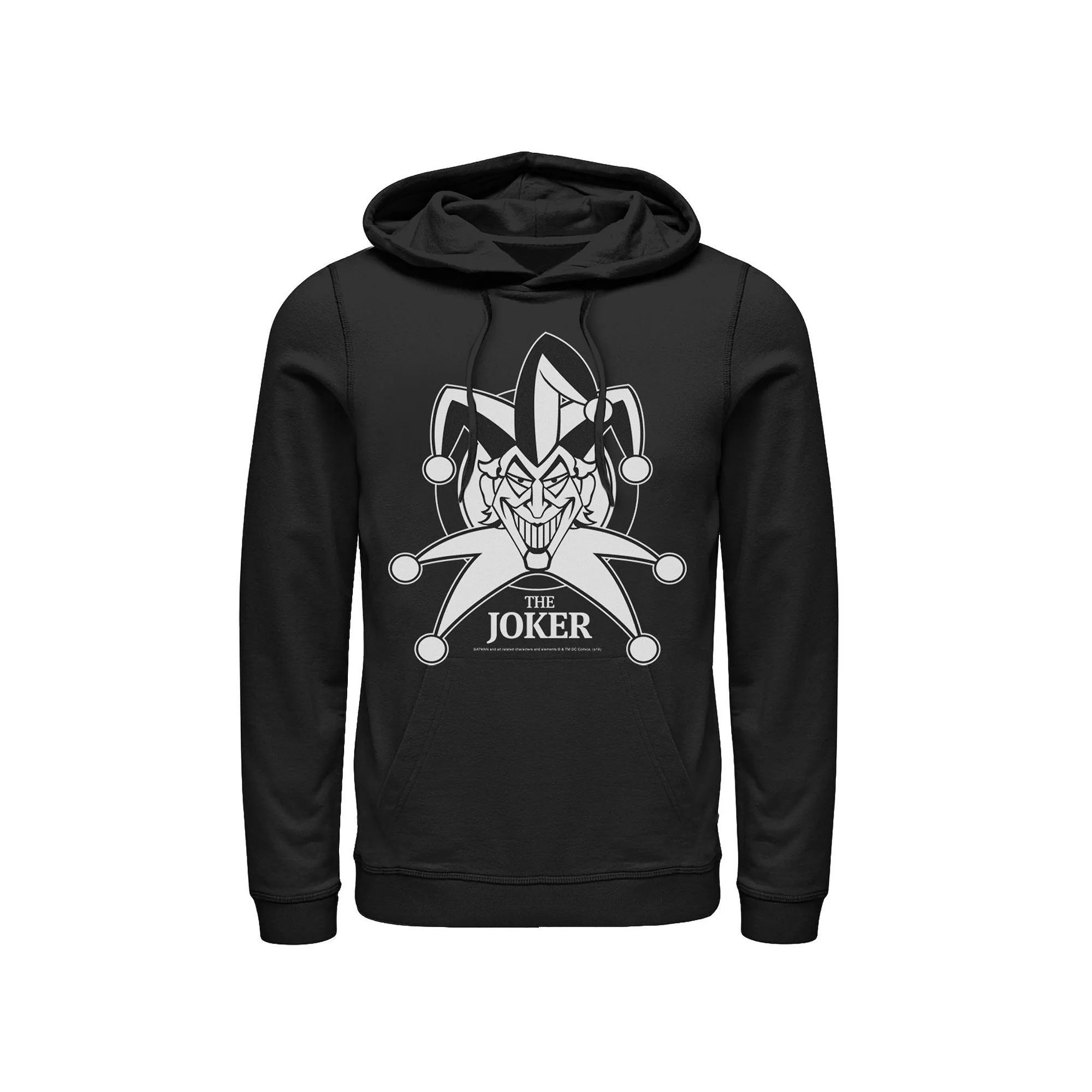 Men's DC Comics Joker Emblem Hoodie, Size: Large, Blue Product Image