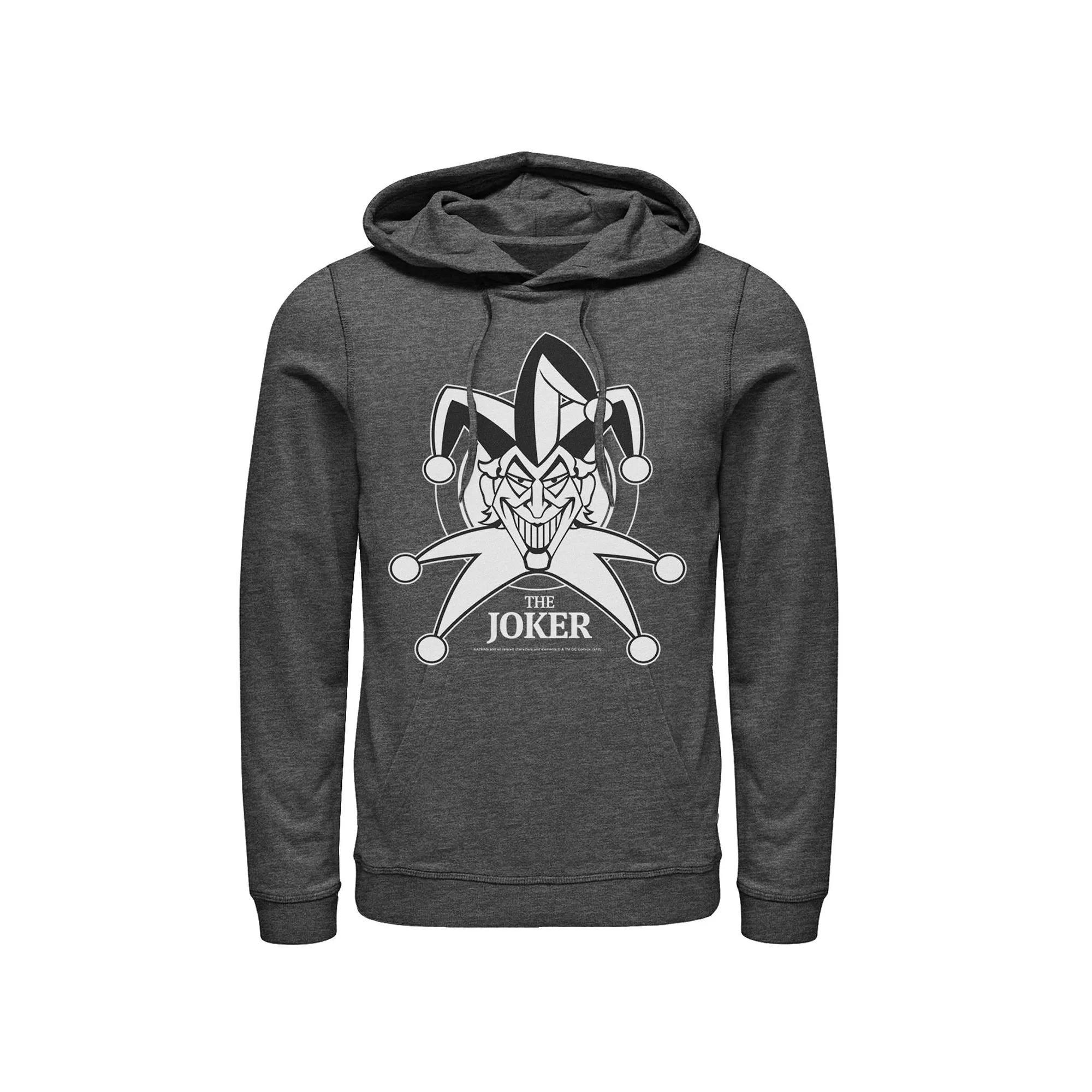 Men's DC Comics Joker Emblem Hoodie, Size: Large, Blue Product Image