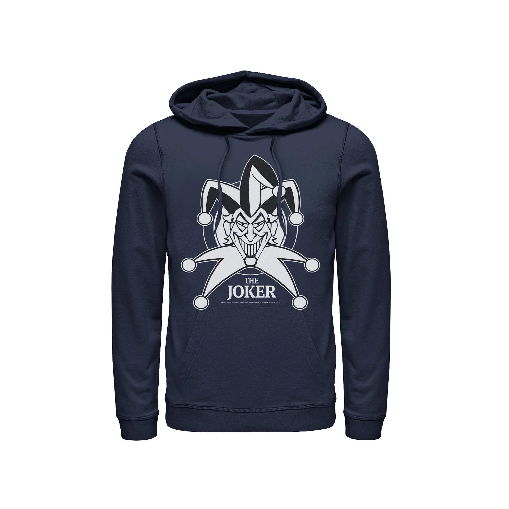 Men's DC Comics Joker Emblem Hoodie, Size: Large, Blue Product Image