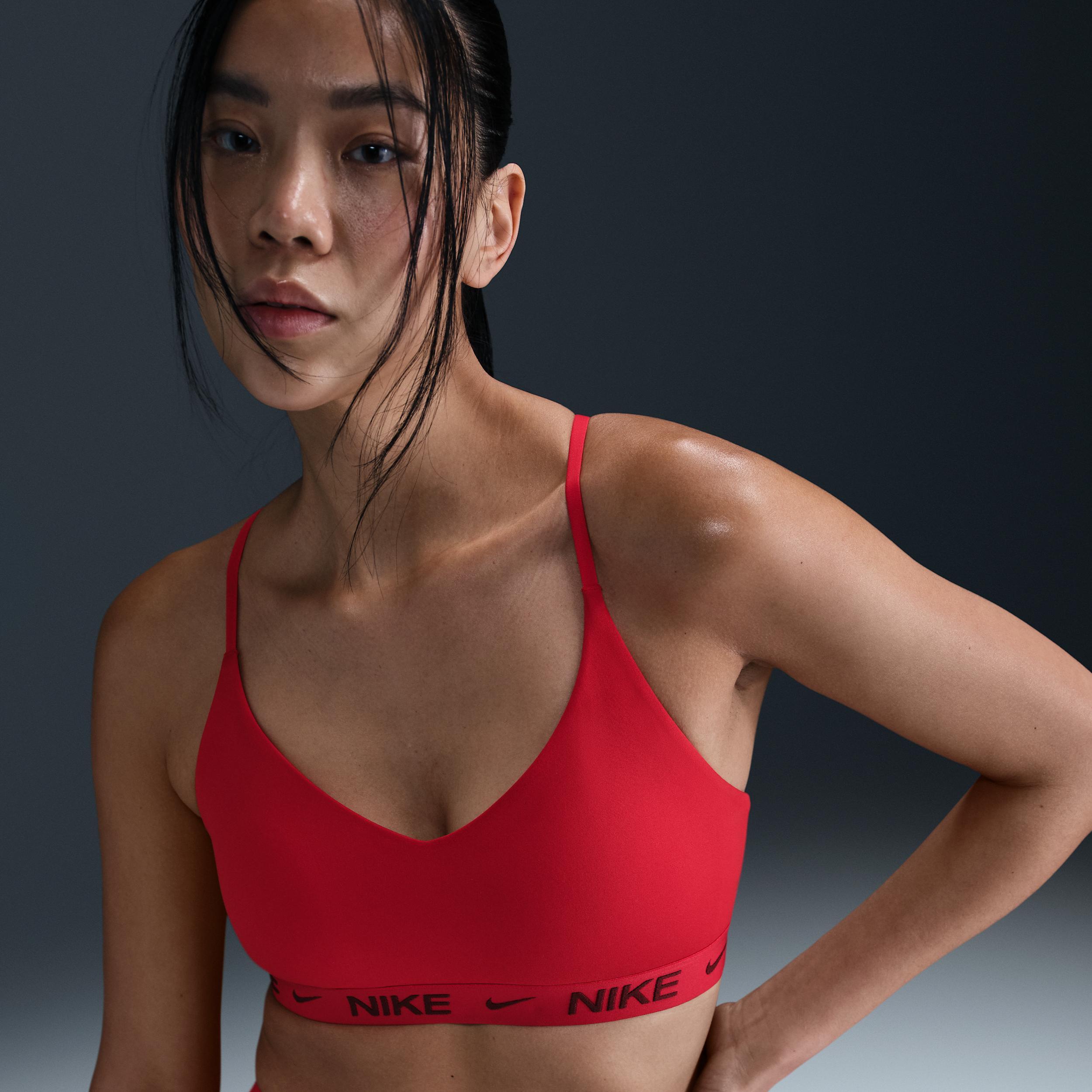 Nike Indy Light Support Padded Sports Bra, Womens Dusty Purple Product Image