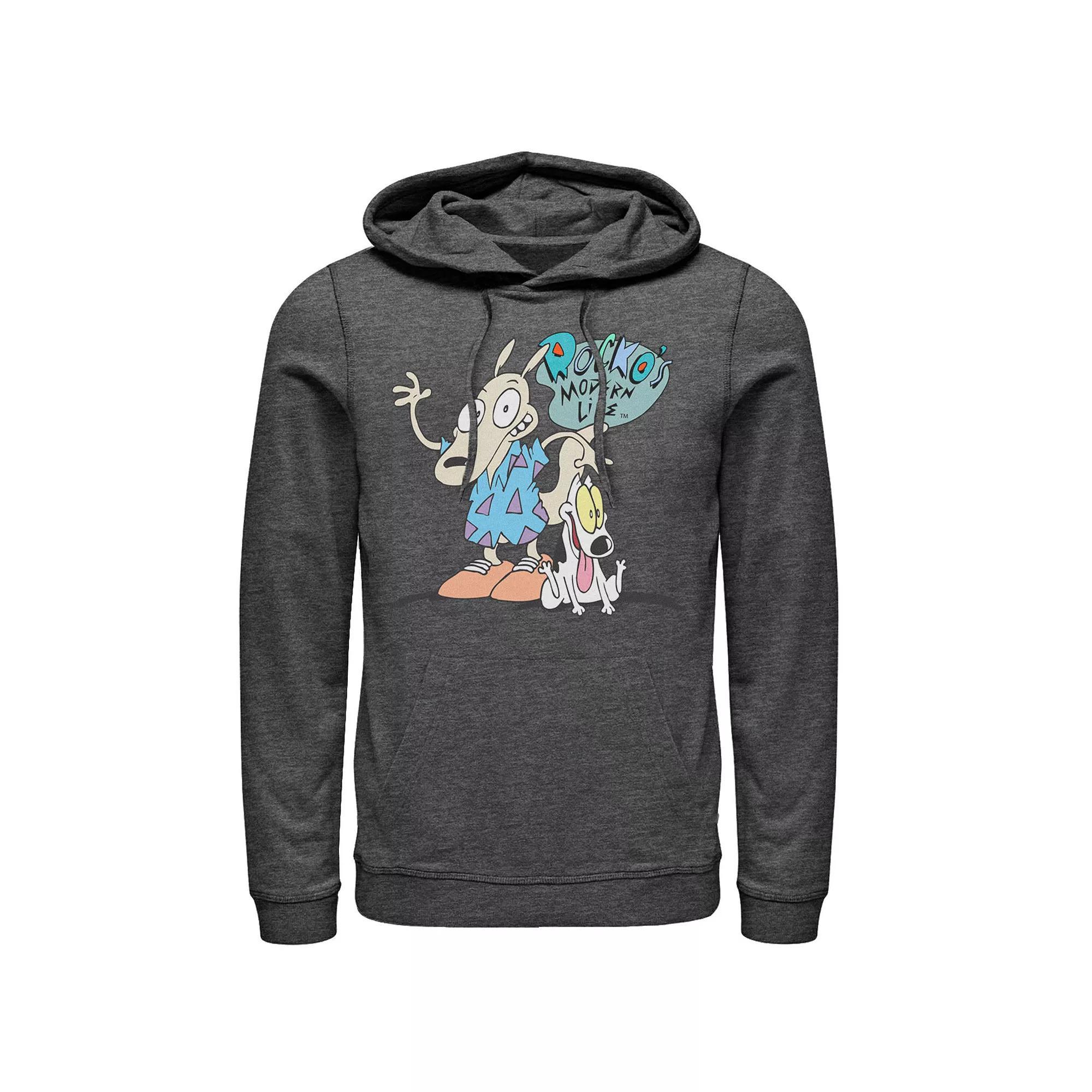 Men's Nickelodeon Rocko's Modern Life Show Intro Hoodie, Size: XL, Black Product Image