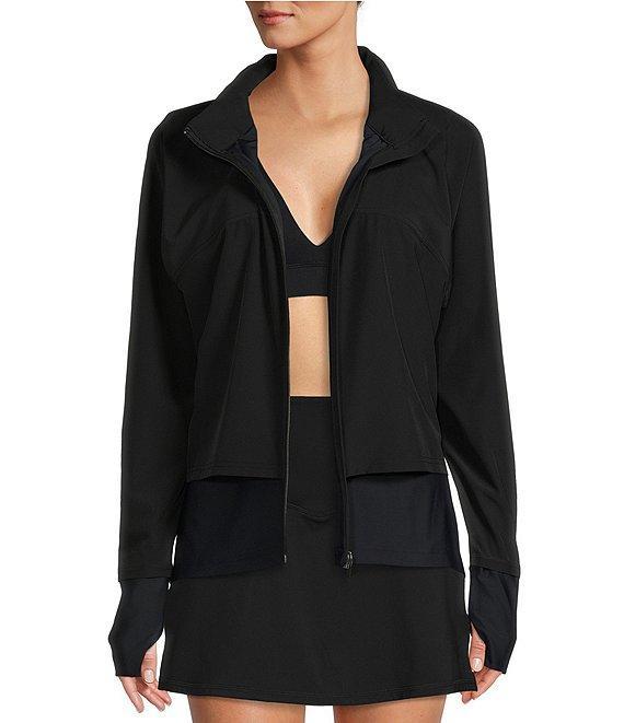 Antonio Melani Active Motivate Zip Front Overlay Track Jacket Product Image