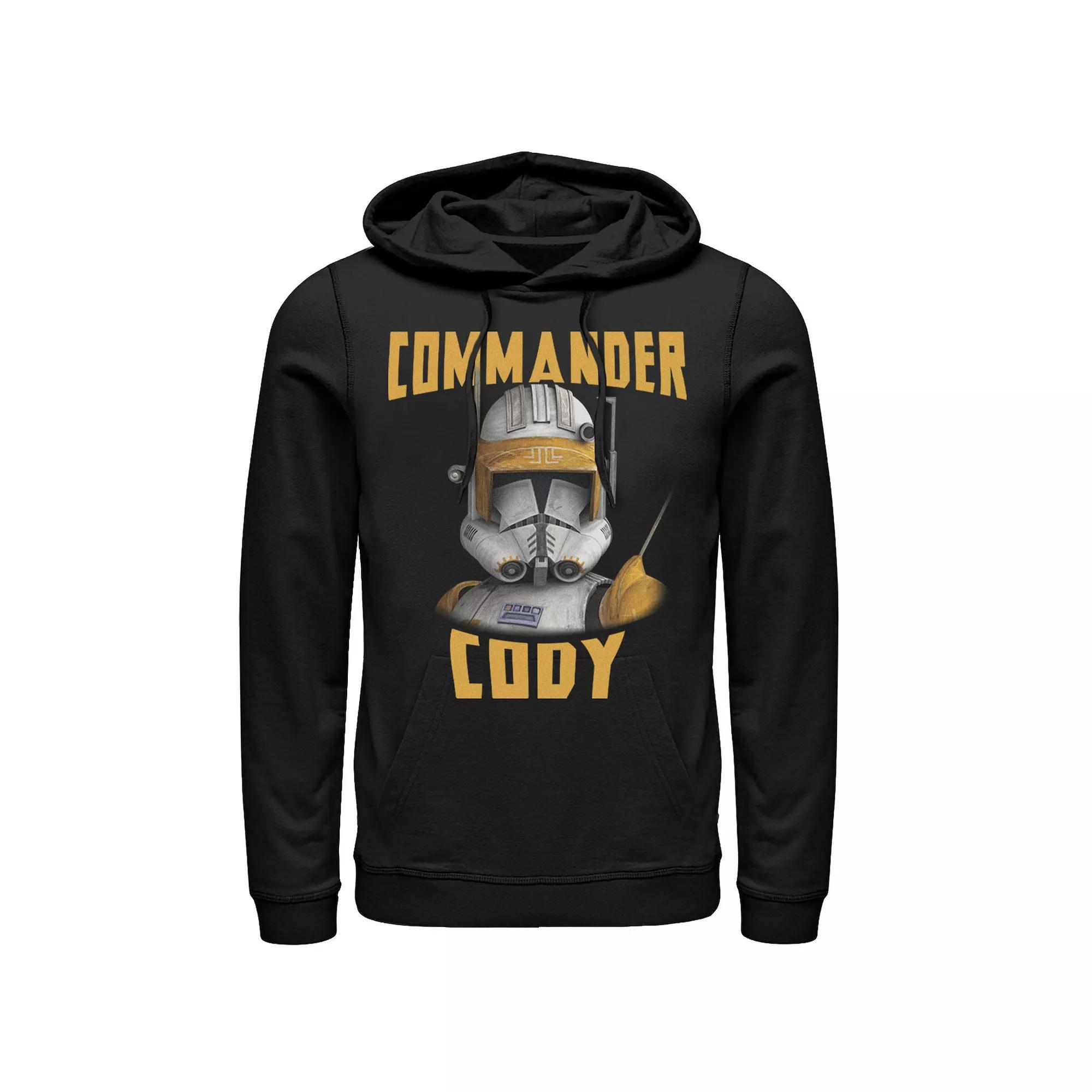 Men's Star Wars: Clone Wars Commander Cody Big Face Hoodie, Size: XL, Black Product Image