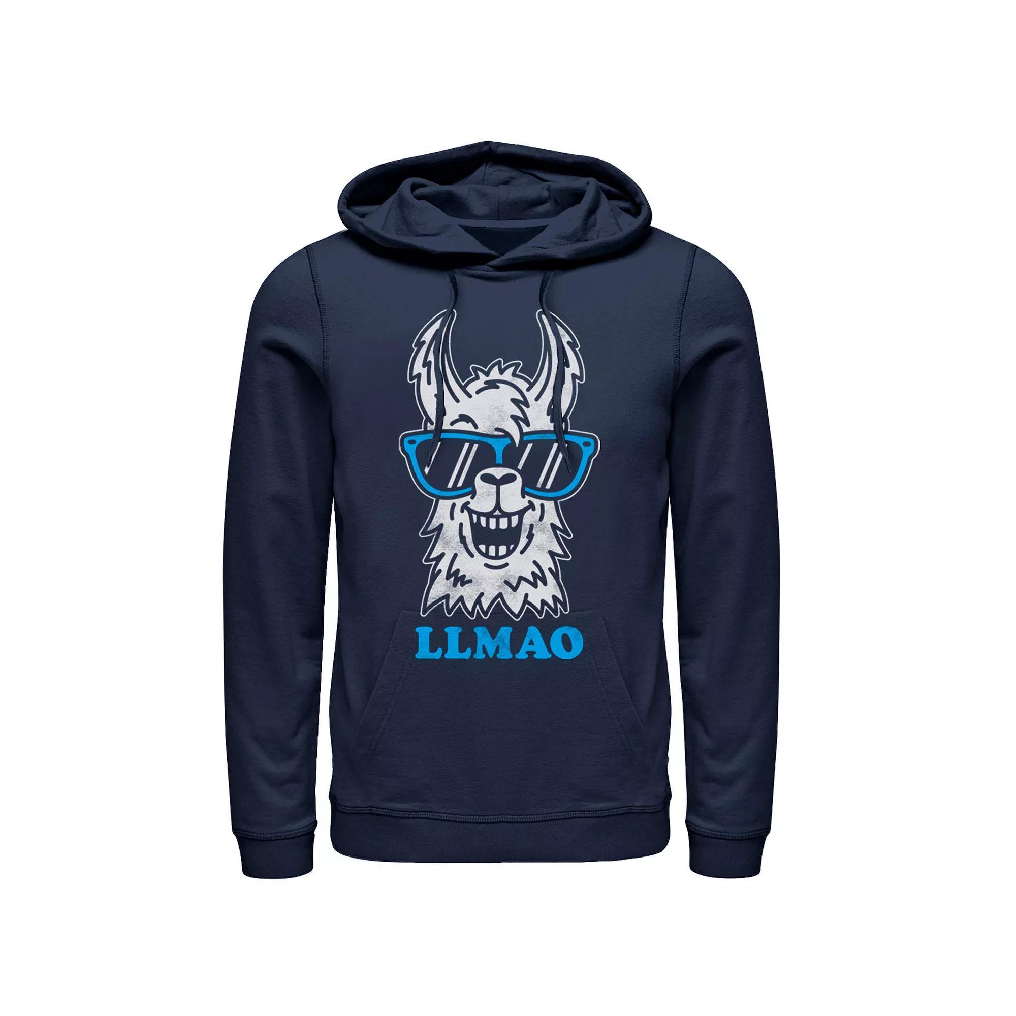 Men's Fifth Sun Llmao Llama Line Art Hoodie, Size: 3XL, Blue Product Image