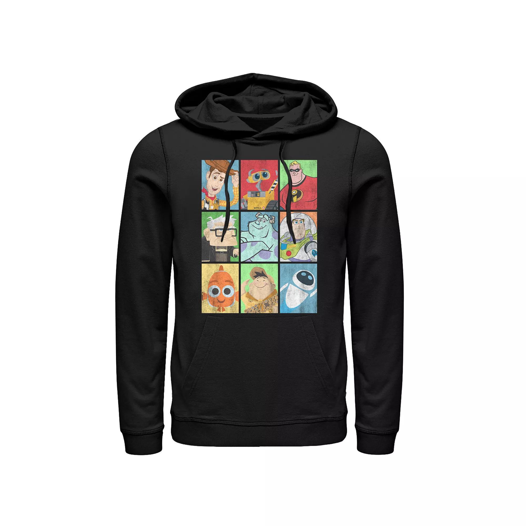 Disney / Pixar's Men's Characters Pullover Hoodie, Size: XXL, Black Product Image