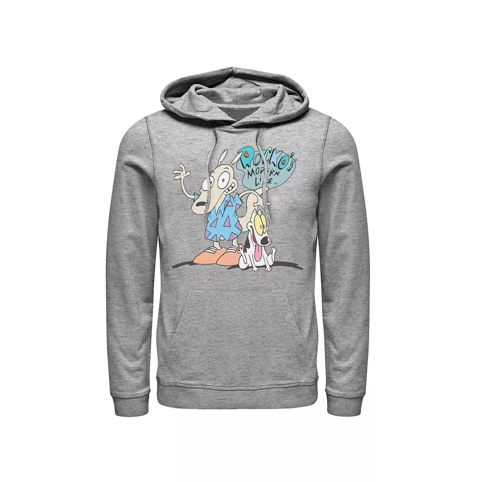 Men's Nickelodeon Rocko's Modern Life Show Intro Hoodie, Size: XL, Black Product Image