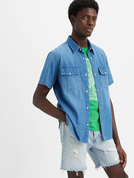 Short Sleeve Relaxed Fit Western Shirt Product Image