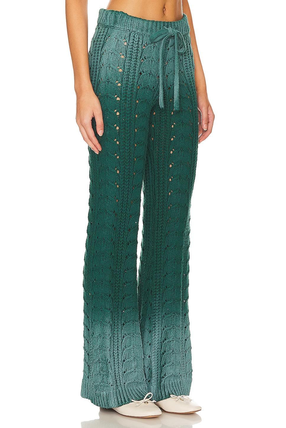 Lovers and Friends Jelissa Ombre Knit Pant in Green Ombre Product Image