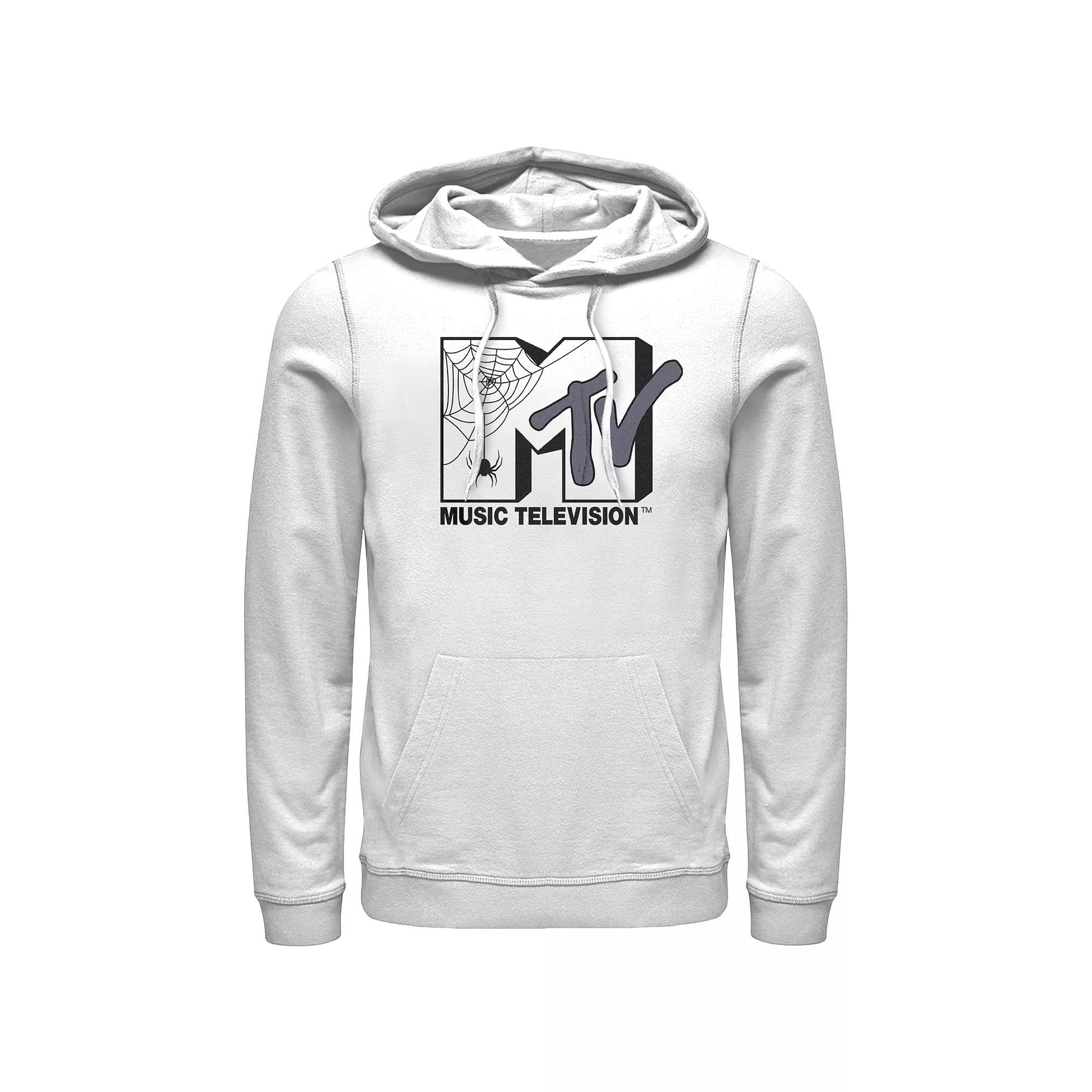 Men's MTV Spider Halloween Logo Hoodie, Size: XXL, White Product Image