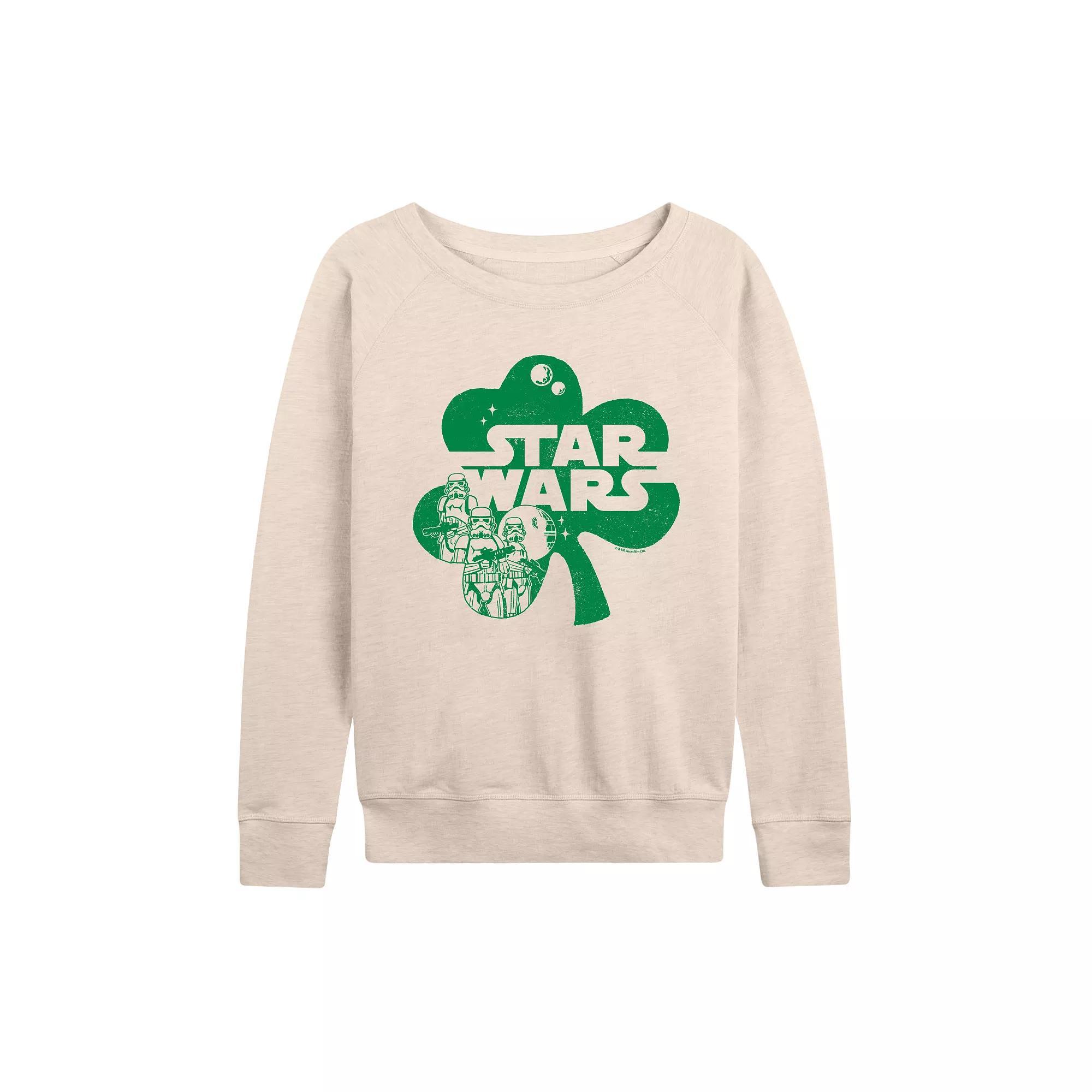 Womens Star Wars Stormtroopers Shamrock French Terry Long Sleeve Tee Product Image