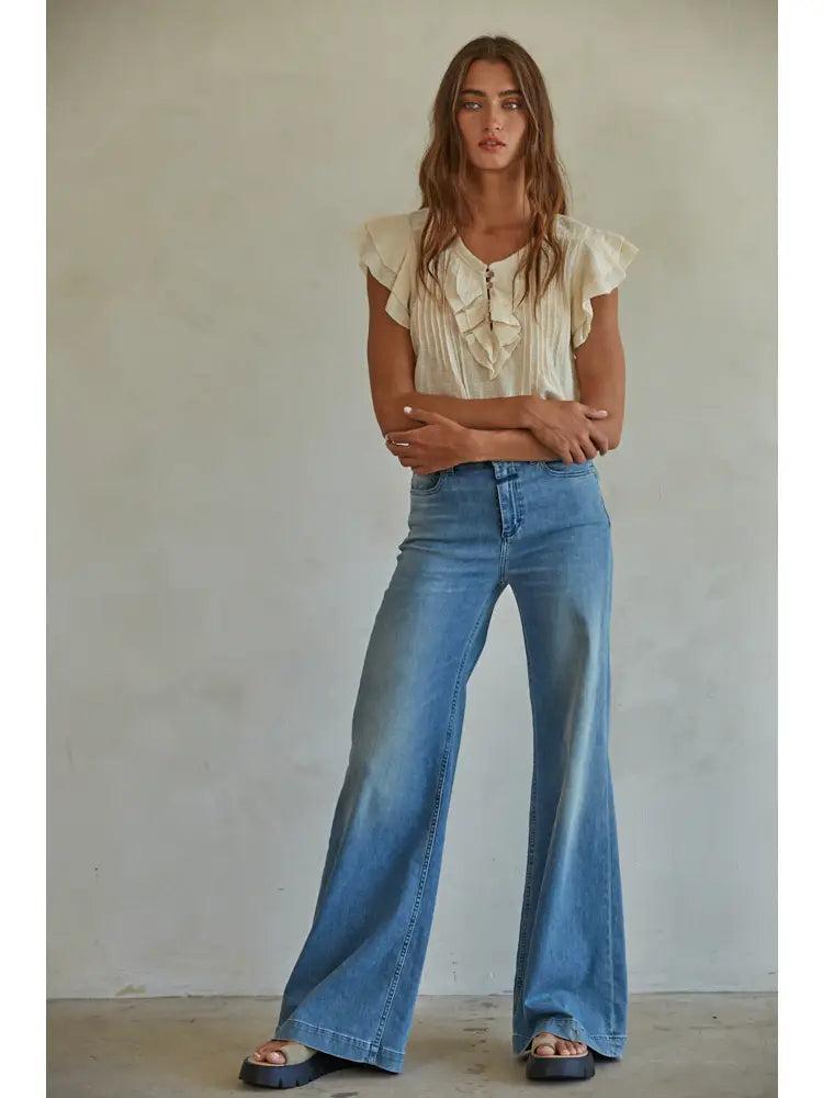Maude Flutter Sleeve Top Product Image
