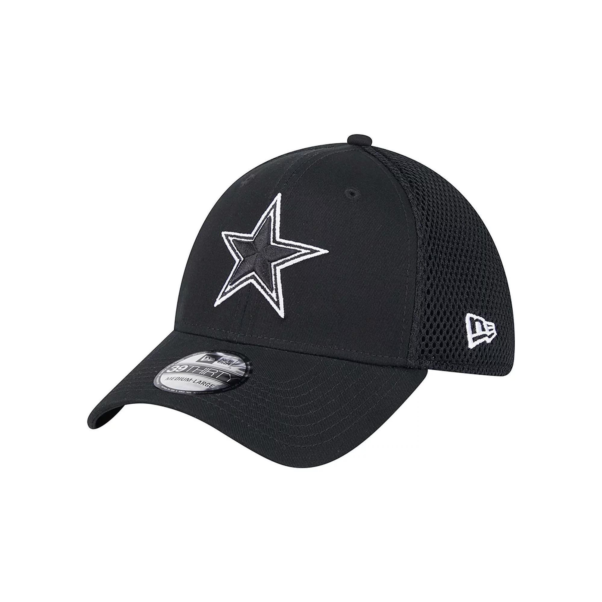 Men's New Era Black Dallas Cowboys Main B-Dub Neo 39THIRTY Flex Hat, Size: Medium/Large Product Image