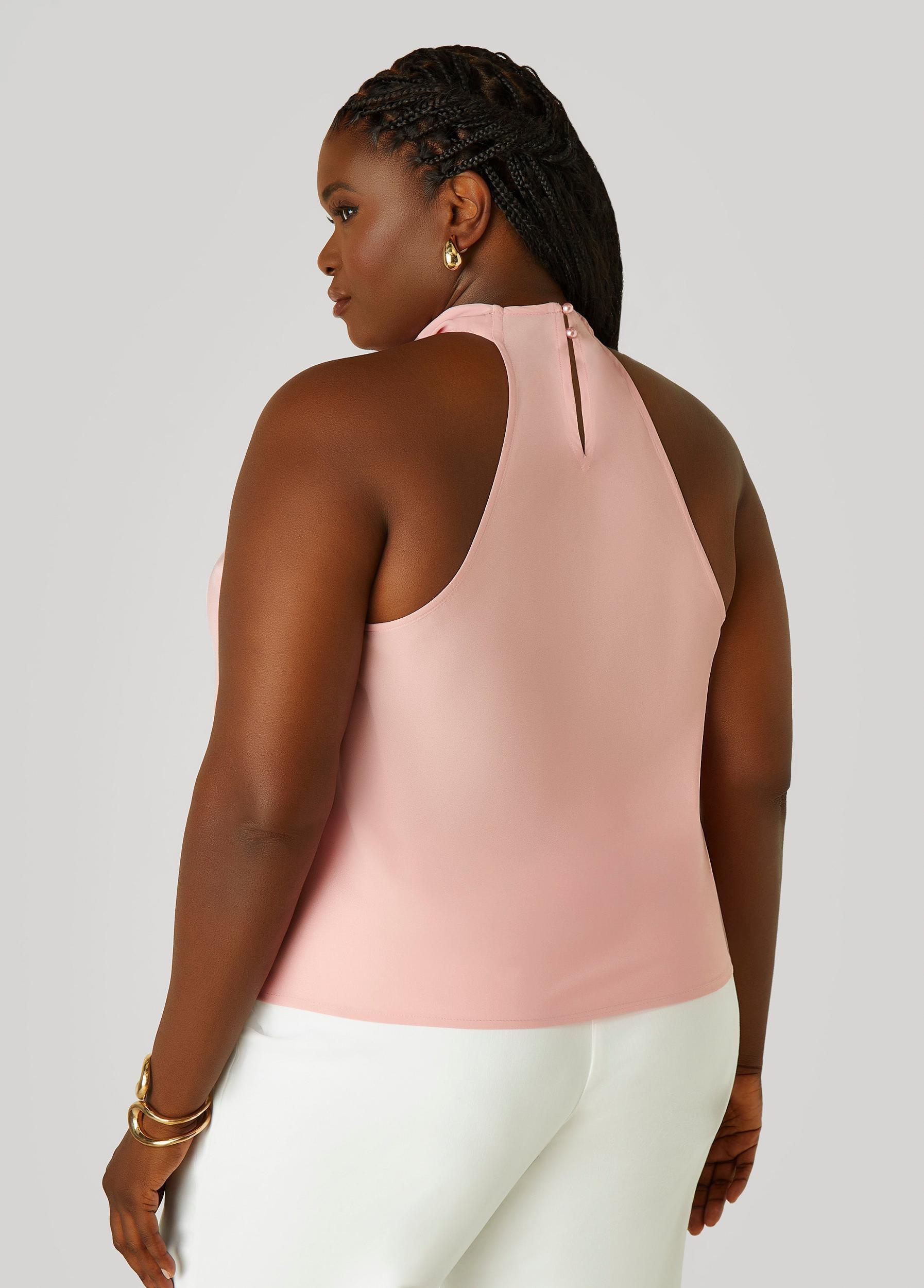 Satin Cowl Neck Top Product Image