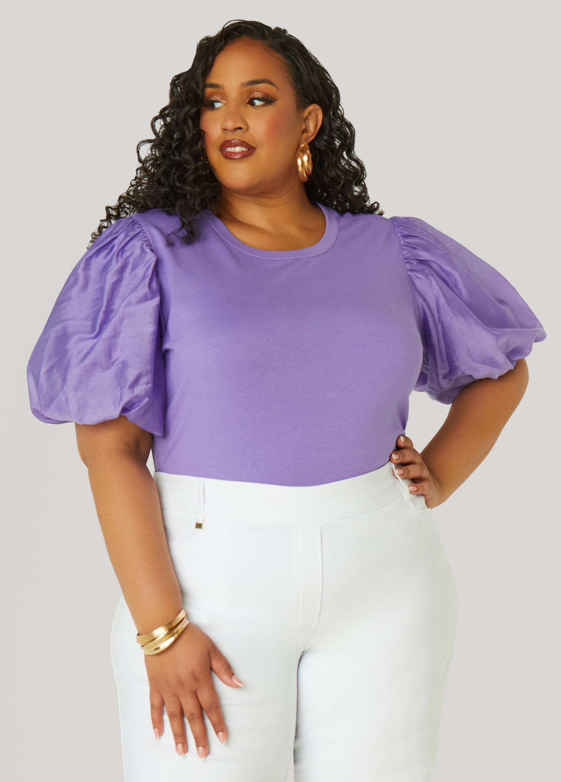 Cotton Paneled Jersey Top Product Image