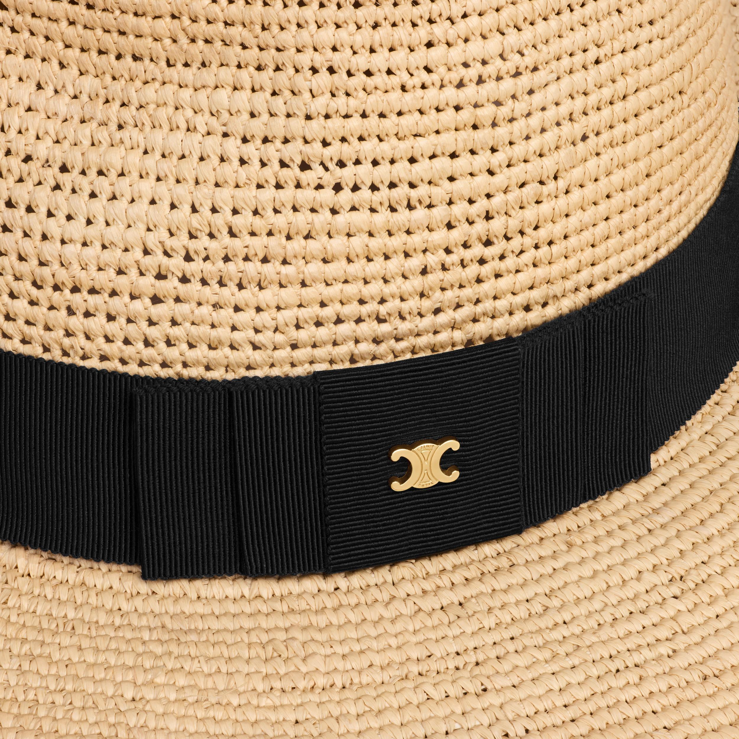 triomphe wide-brimmed hat in raffia Product Image