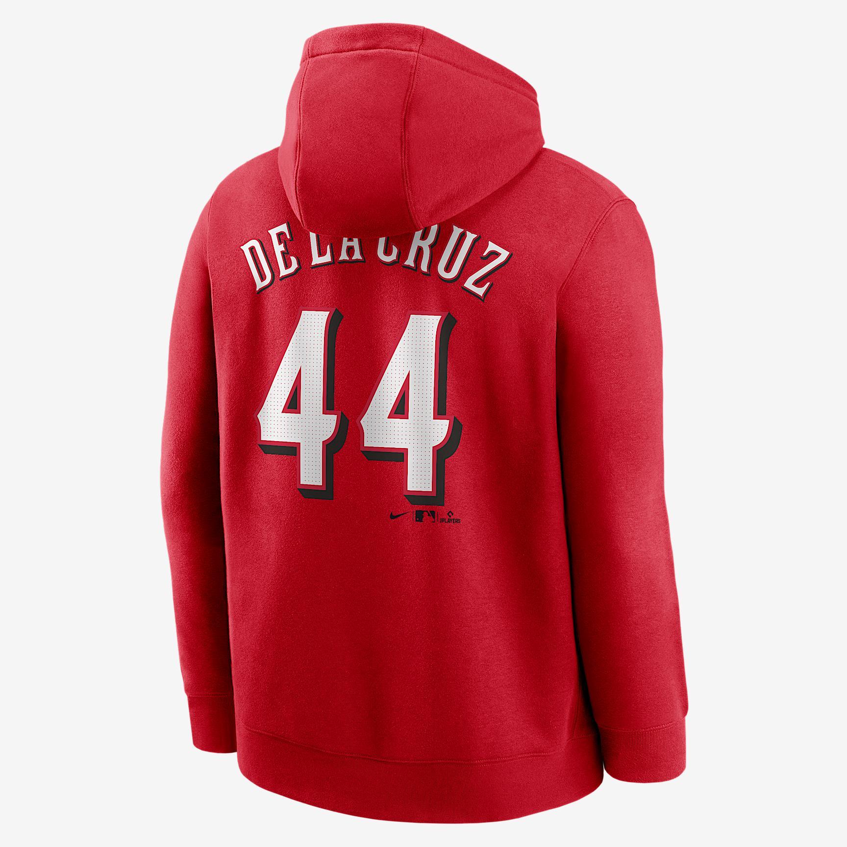 Elly De La Cruz Cincinnati Reds Club Men's Nike MLB Pullover Hoodie Product Image