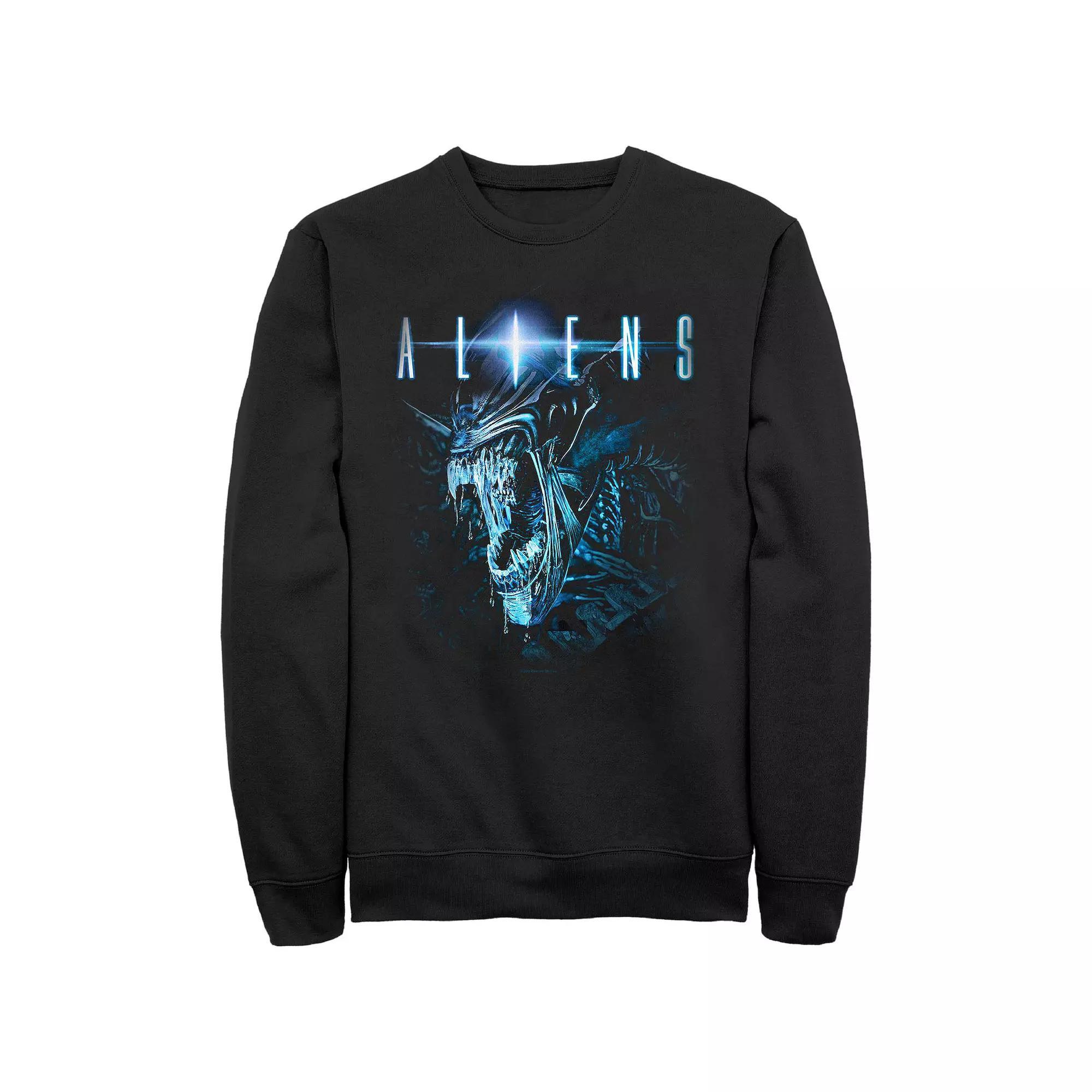 Men's Aliens Queen Screaming Graphic Fleece, Size: Small, Black Product Image