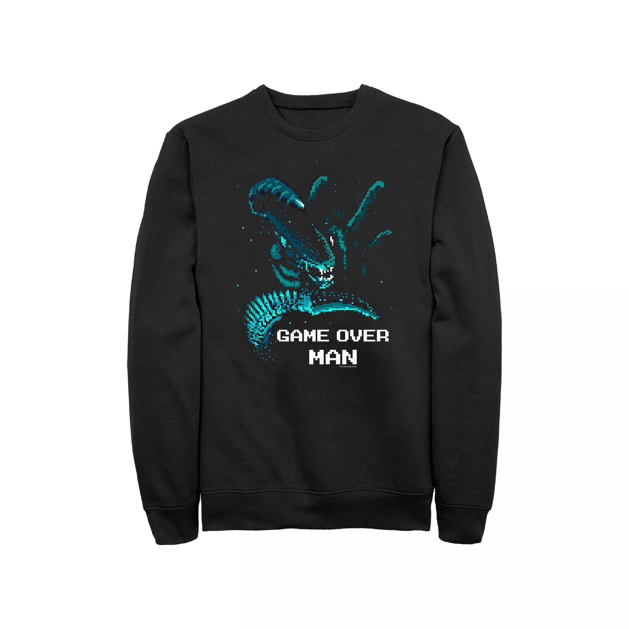 Men's Aliens Game Over Man Graphic Fleece, Size: XXL, Black Product Image