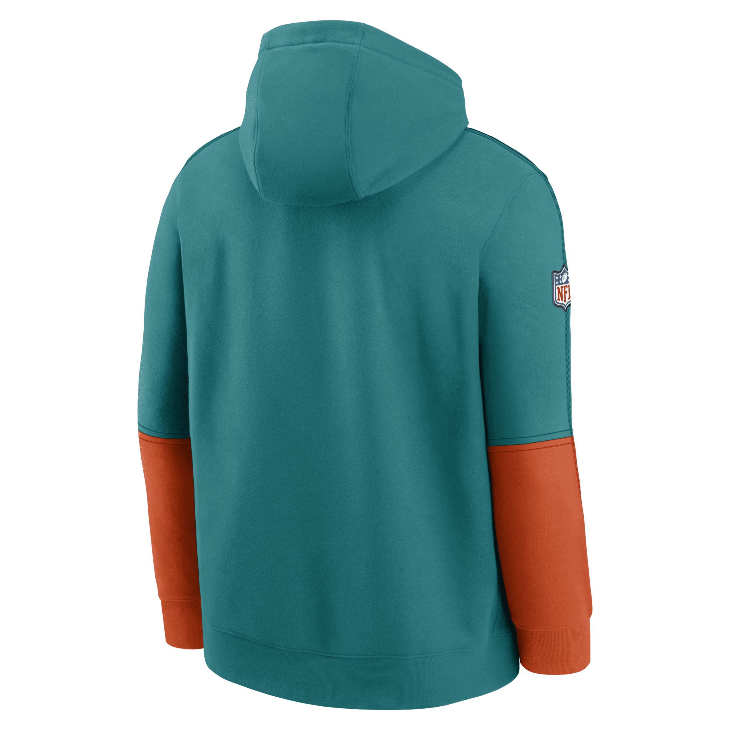 Miami Dolphins Logo Team Issue Club Nike Mens NFL Pullover Hoodie Product Image
