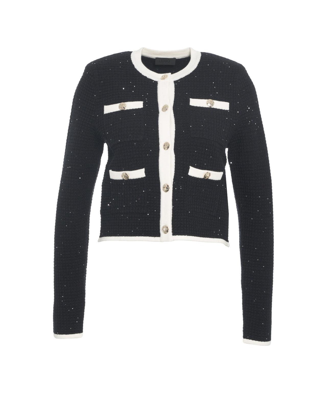 Tweed jacket with glitter Product Image