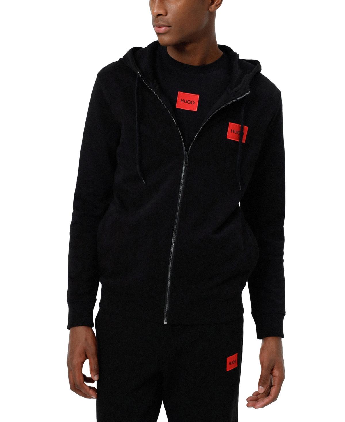 Hugo Daple French Terry Zip Front Hoodie Product Image