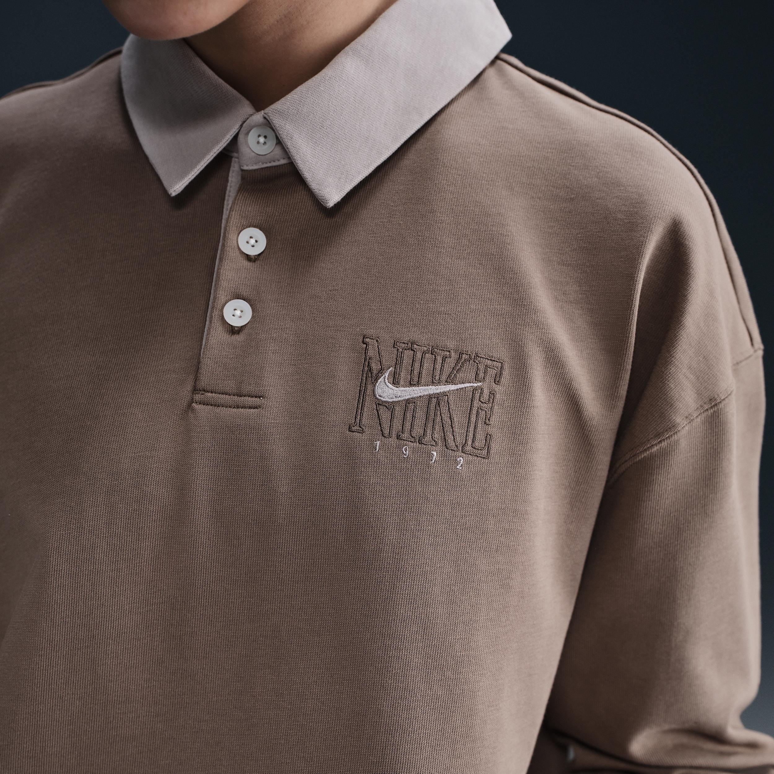 Nike Sportswear Essential Women's Oversized Long-Sleeve Polo Product Image