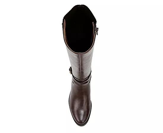 LifeStride Brittany Women's Tall Riding Boots in Regular and Wide Calf, Size: 10 Wide, Brown Product Image