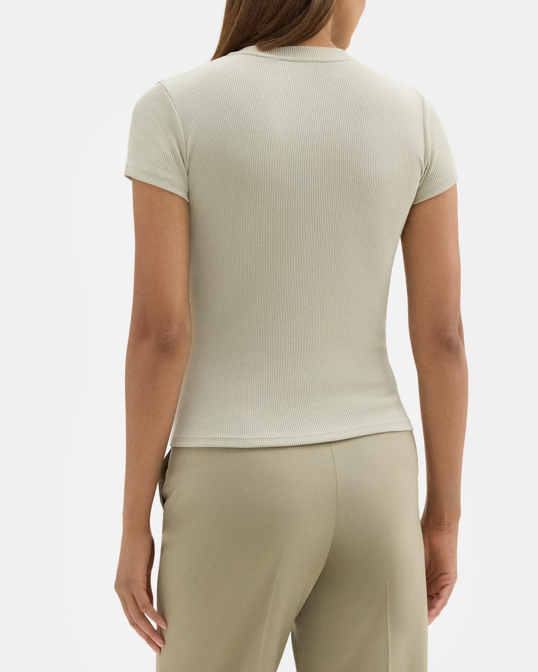 Tiny Tee in Ribbed Modal Cotton Product Image