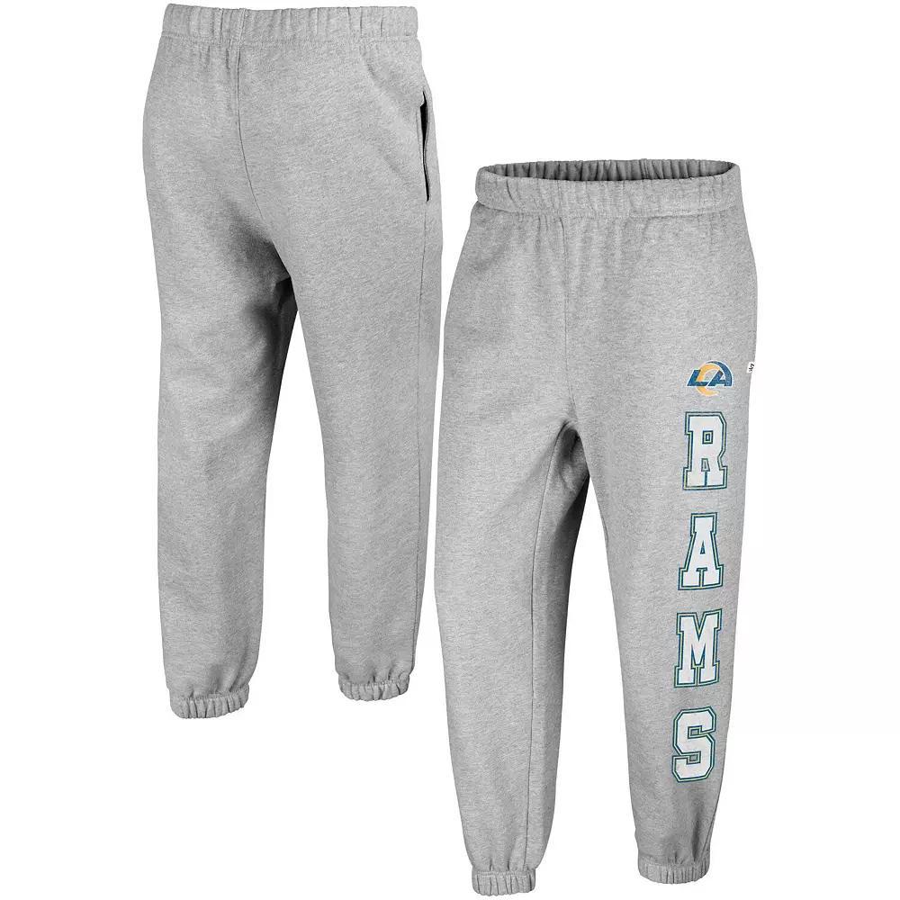 Women's '47 Gray Los Angeles Rams Double Pro Harper Jogger Sweatpants, Size: Small, Grey Product Image
