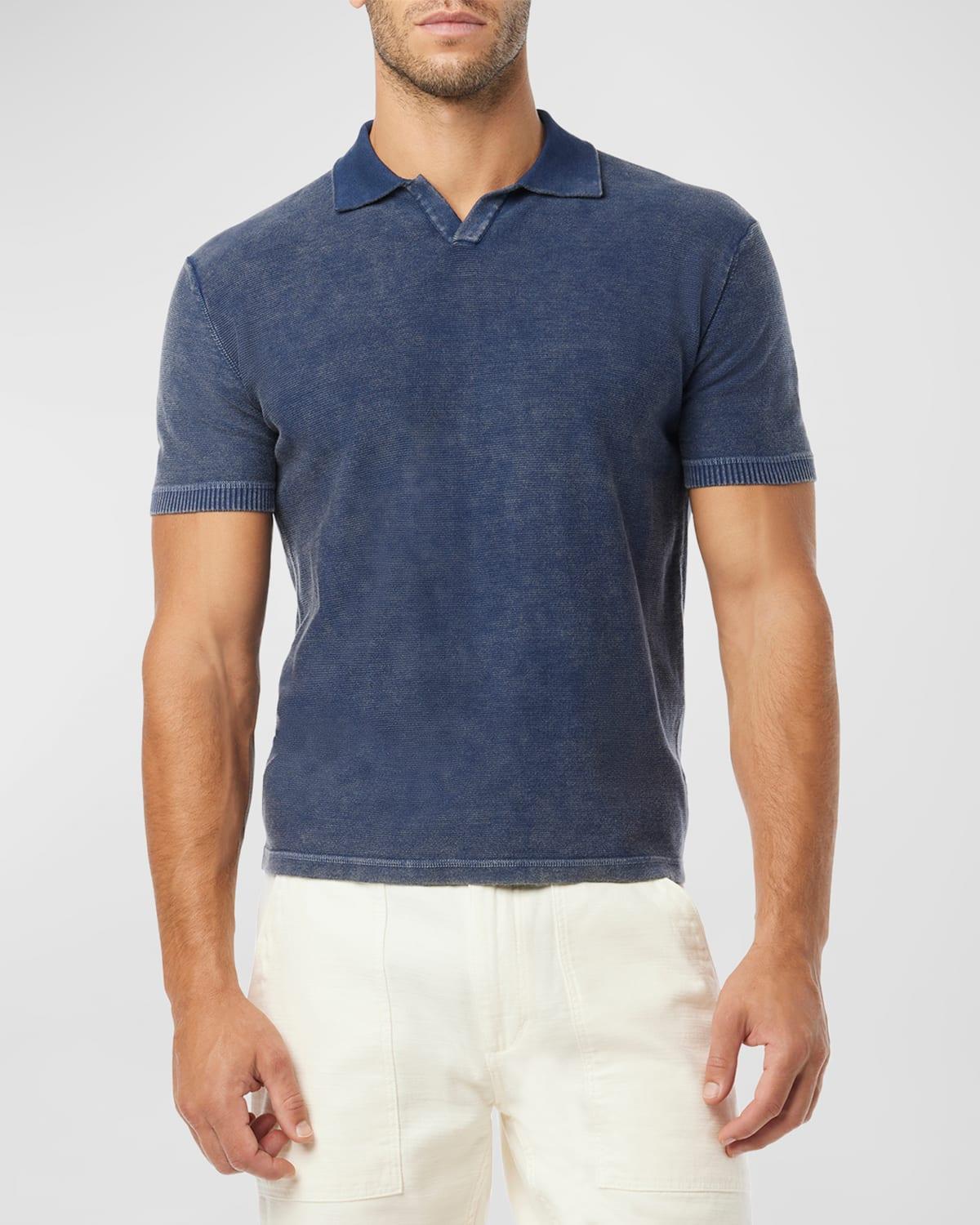 Joe's Jeans Jimmy Banlon Polo (Vintage Navy) Men's Clothing Product Image
