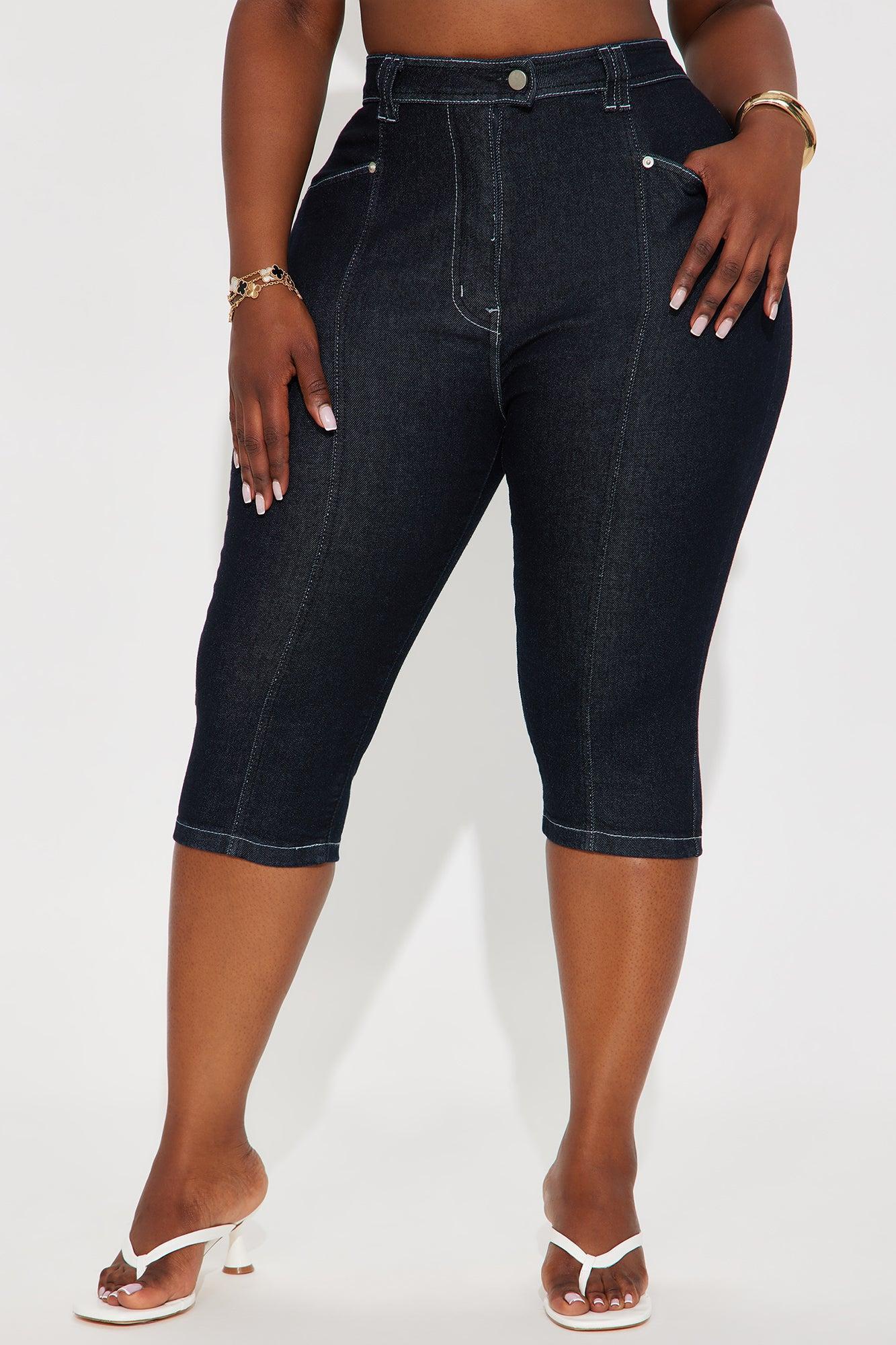 Eyes For You Skinny Capri Jeans - Dark Wash Product Image