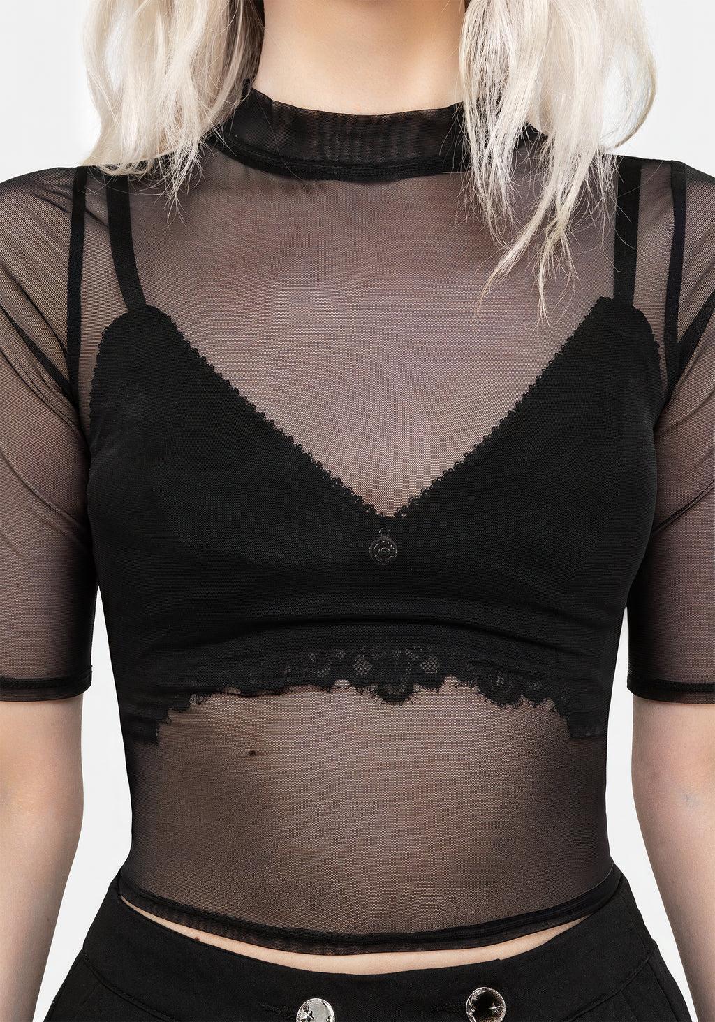 Jinx Mesh Short Sleeve Top Product Image