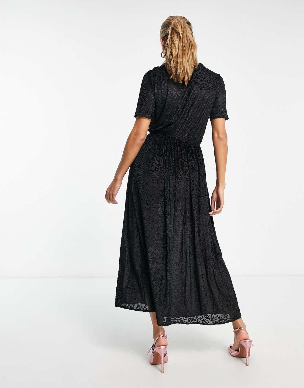 Never Fully Dressed velvet devore dress Product Image