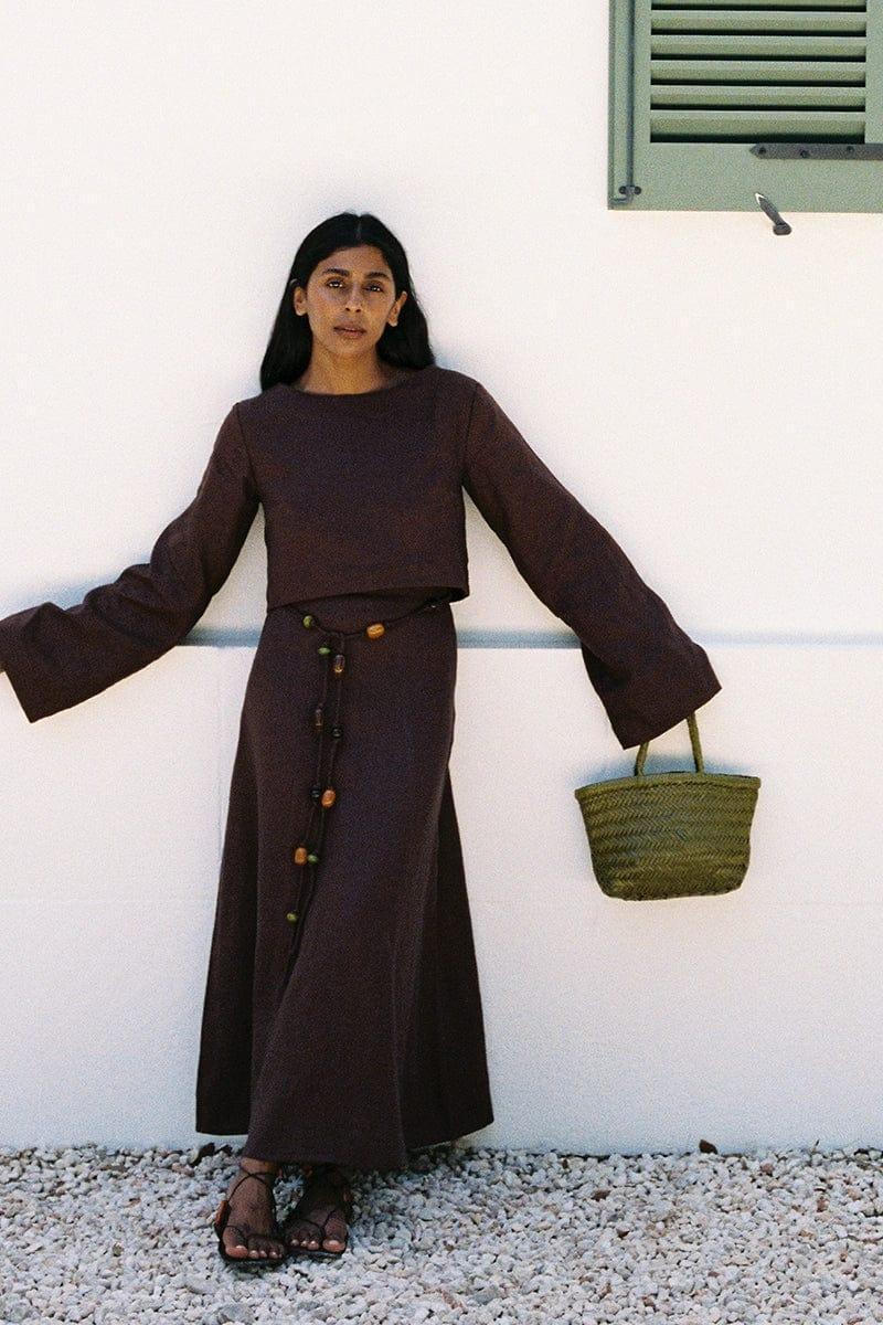 Es Raco Skirt Tobacco - Final Sale Product Image