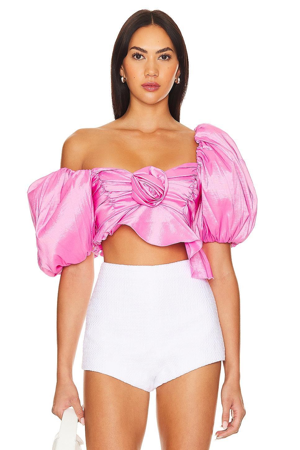 Judith Crop Blouse For Love & Lemons Product Image