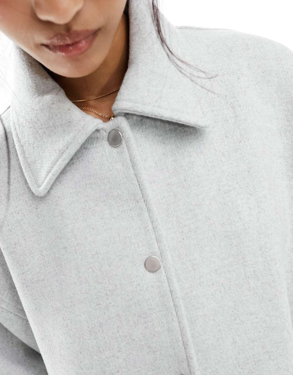 ASOS DESIGN wool blend bomber jacket Product Image