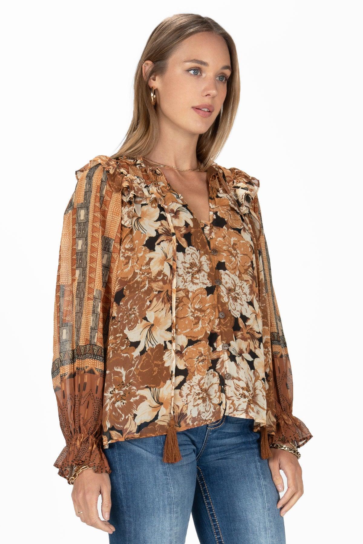 Fall Leaves Blouse Product Image