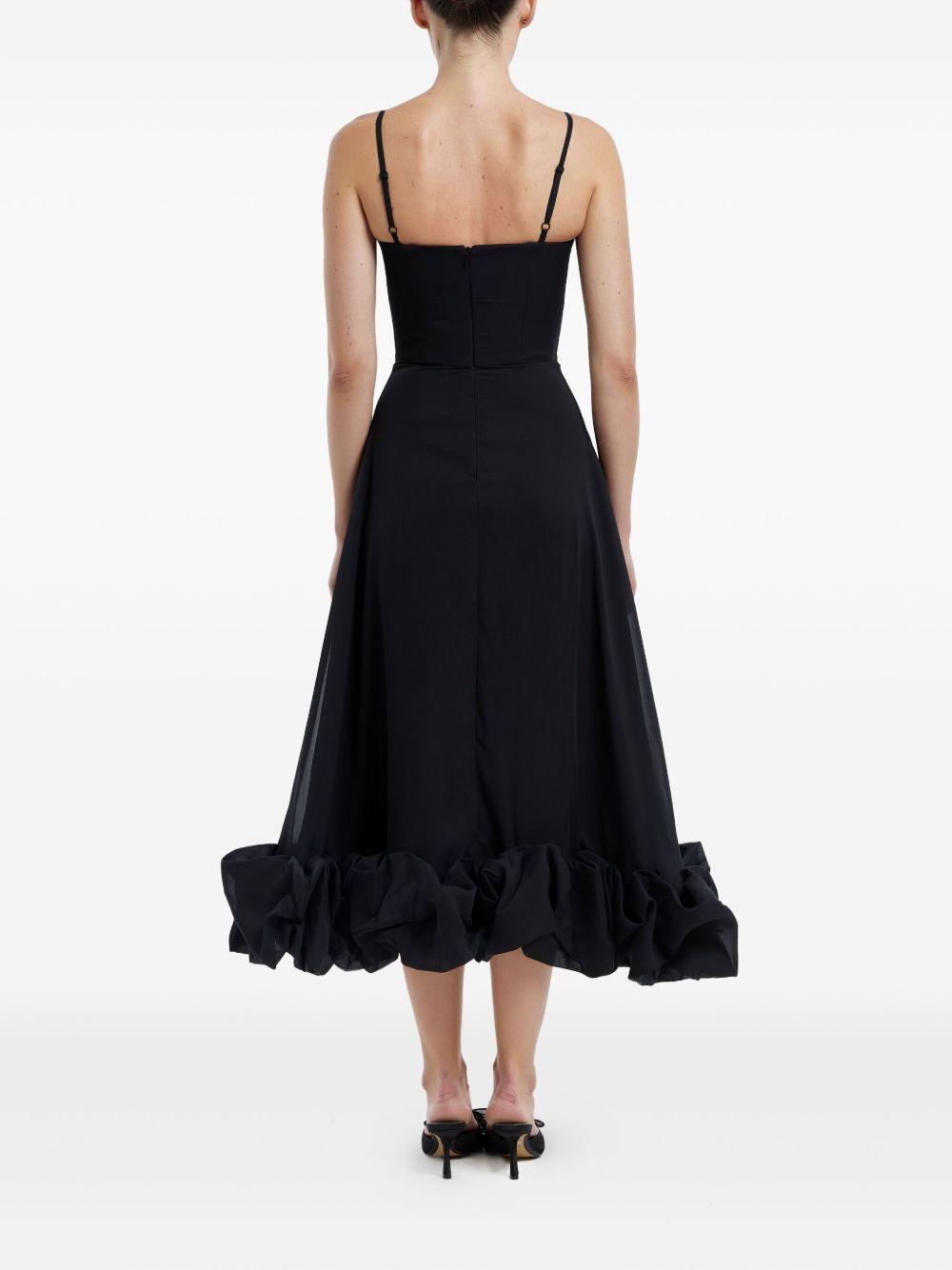 flounce bustier midi dress Product Image