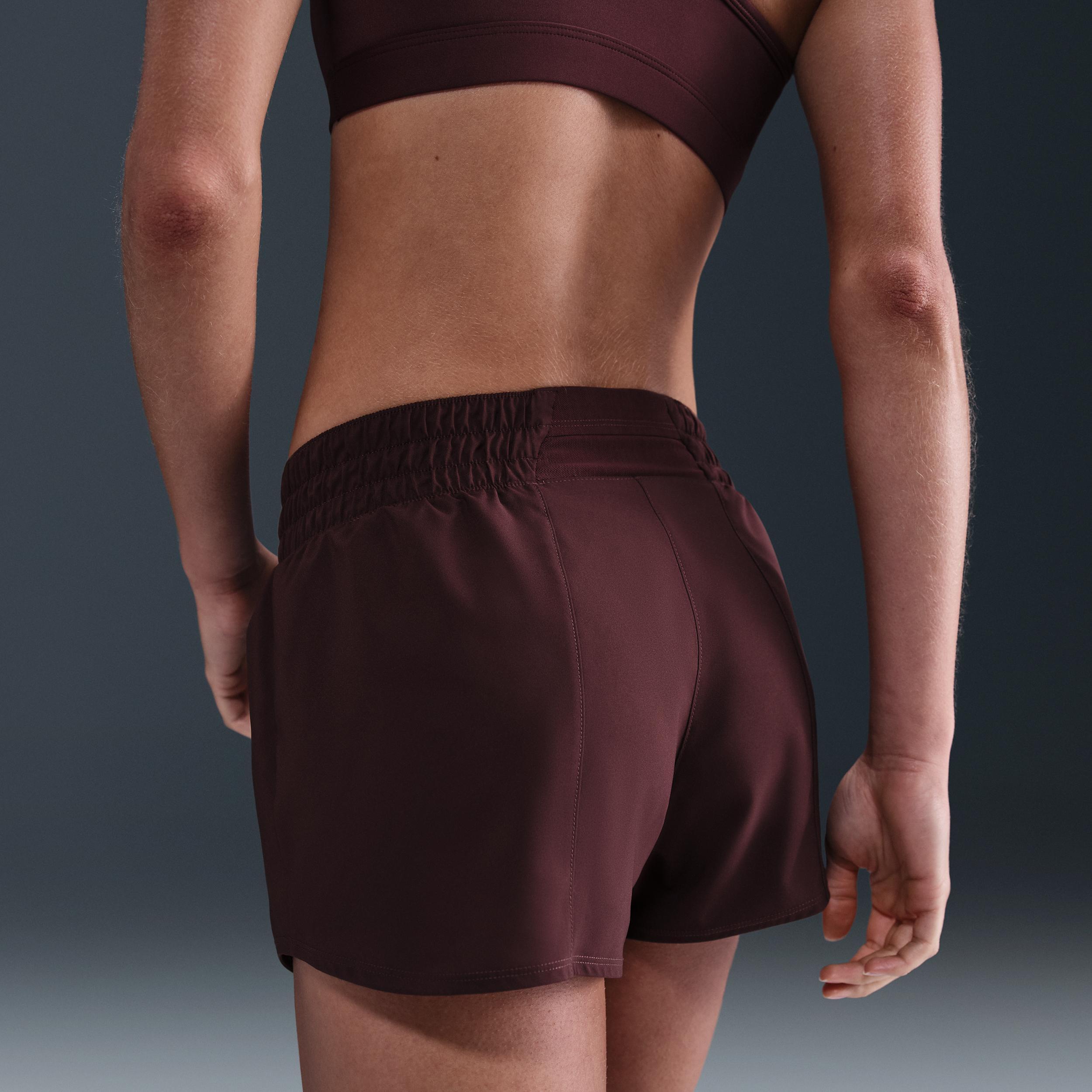 Nike Women's One Dri-FIT Mid-Rise 3" Brief-Lined Shorts Product Image