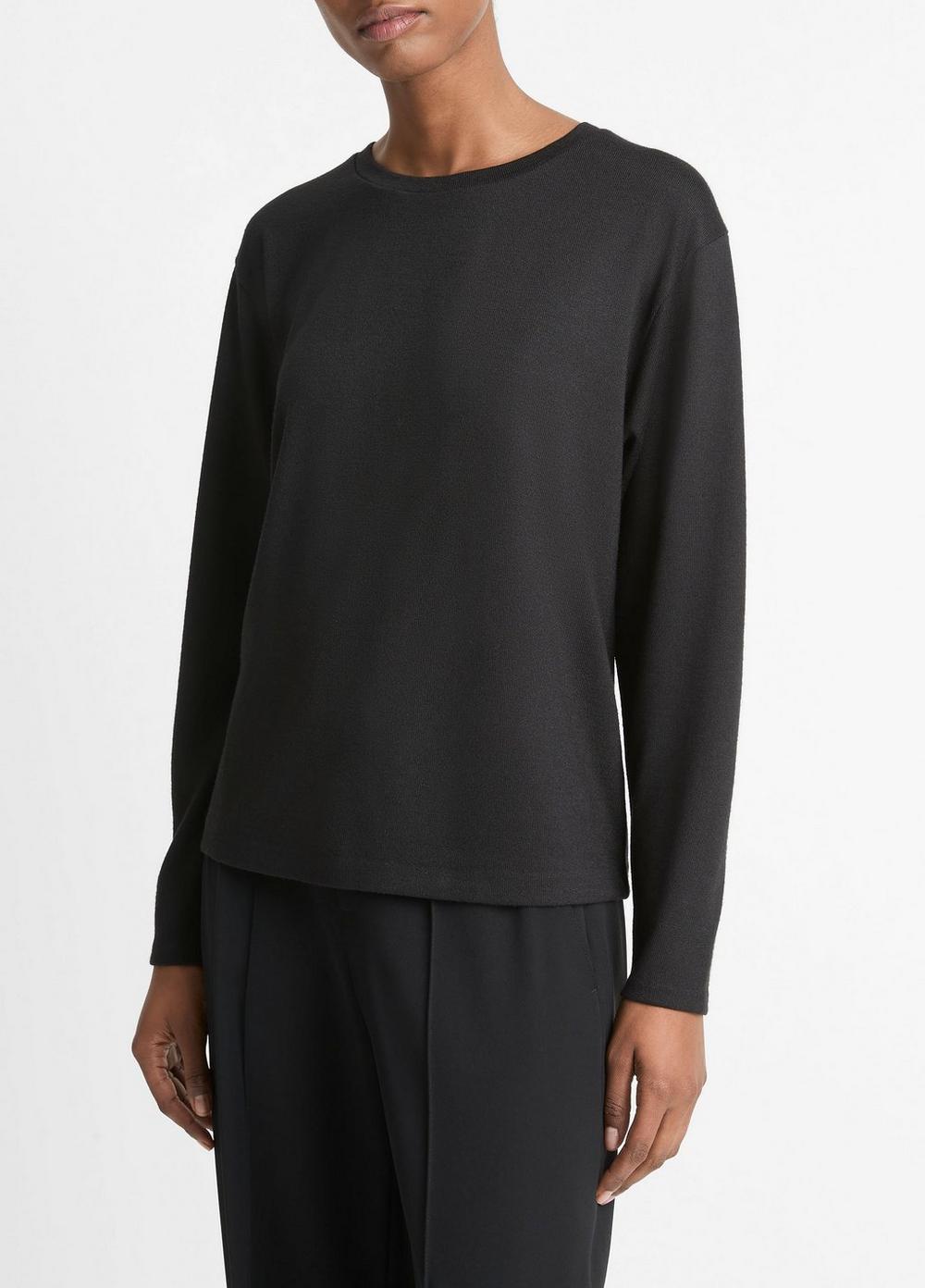 Womens Cashmere Crewneck Sweater Product Image