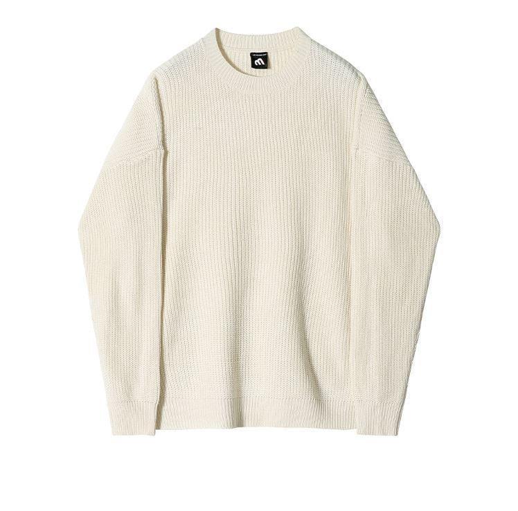 RT No. 6157 KNITTED PULLOVER ROUND NECK SWEATER Product Image