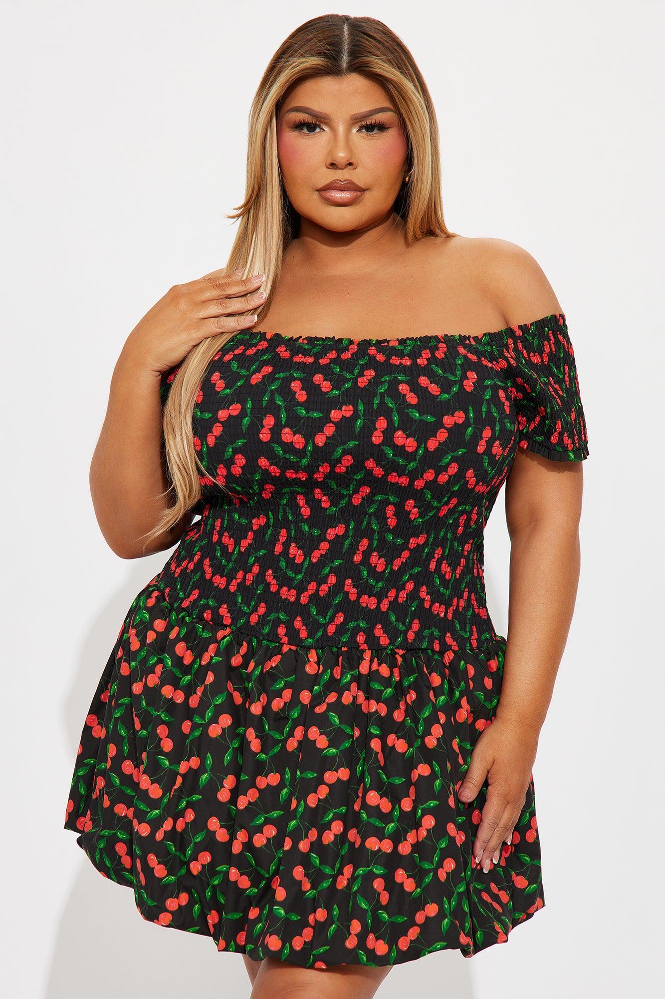 Sarah Smocked Mini Dress - Black/combo Product Image