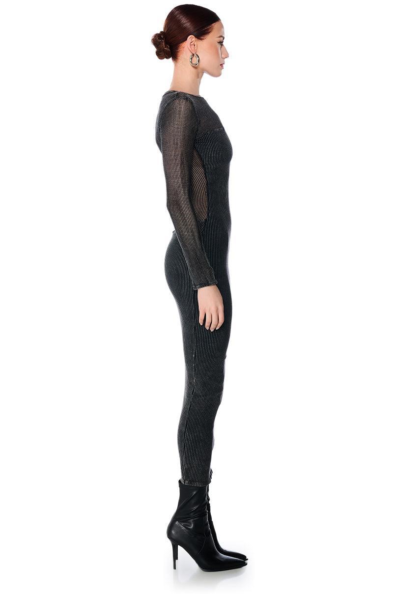 RENEE MESH KNIT MIDI DRESS Product Image