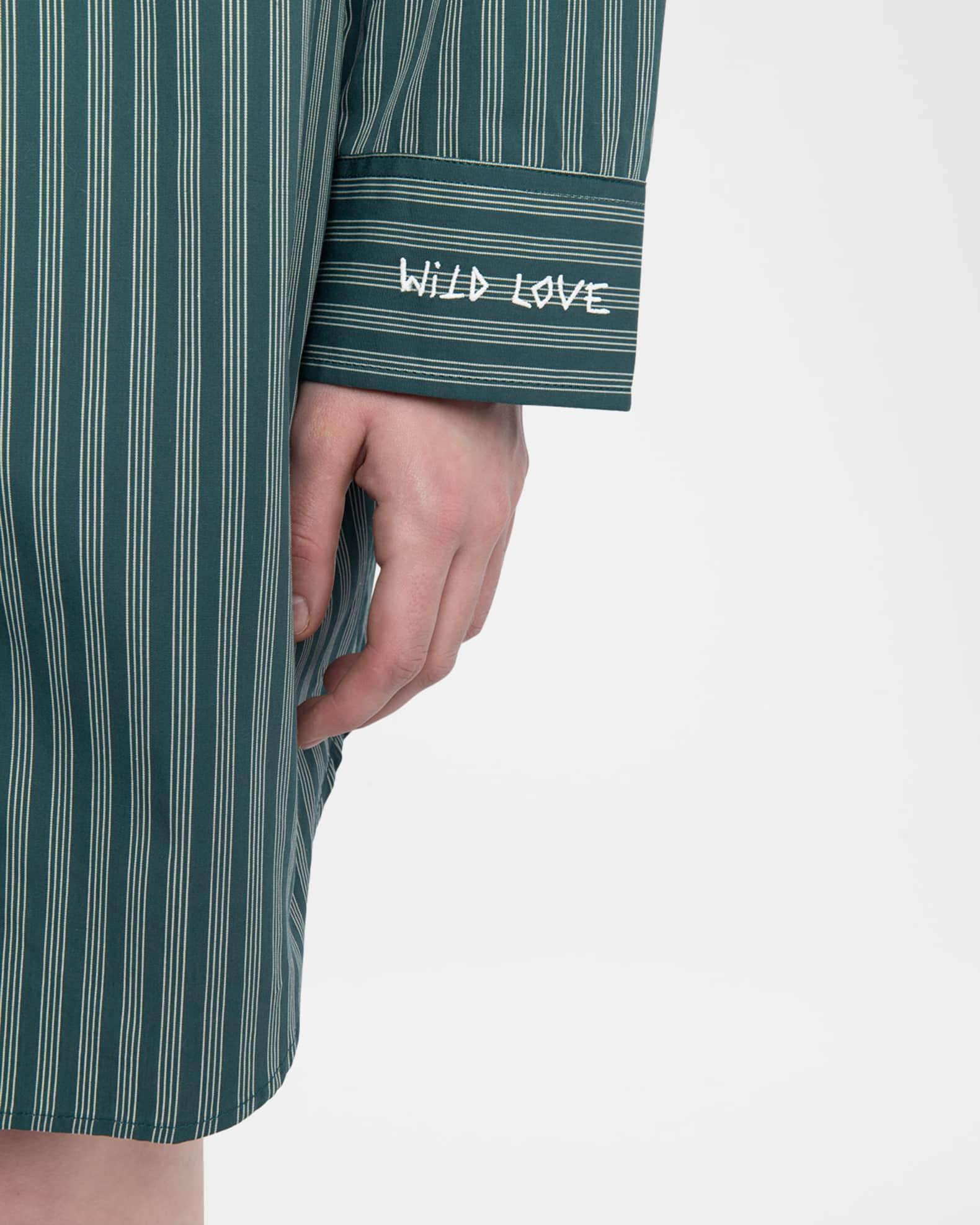 Rorning Striped Poplin Shirtdress Product Image