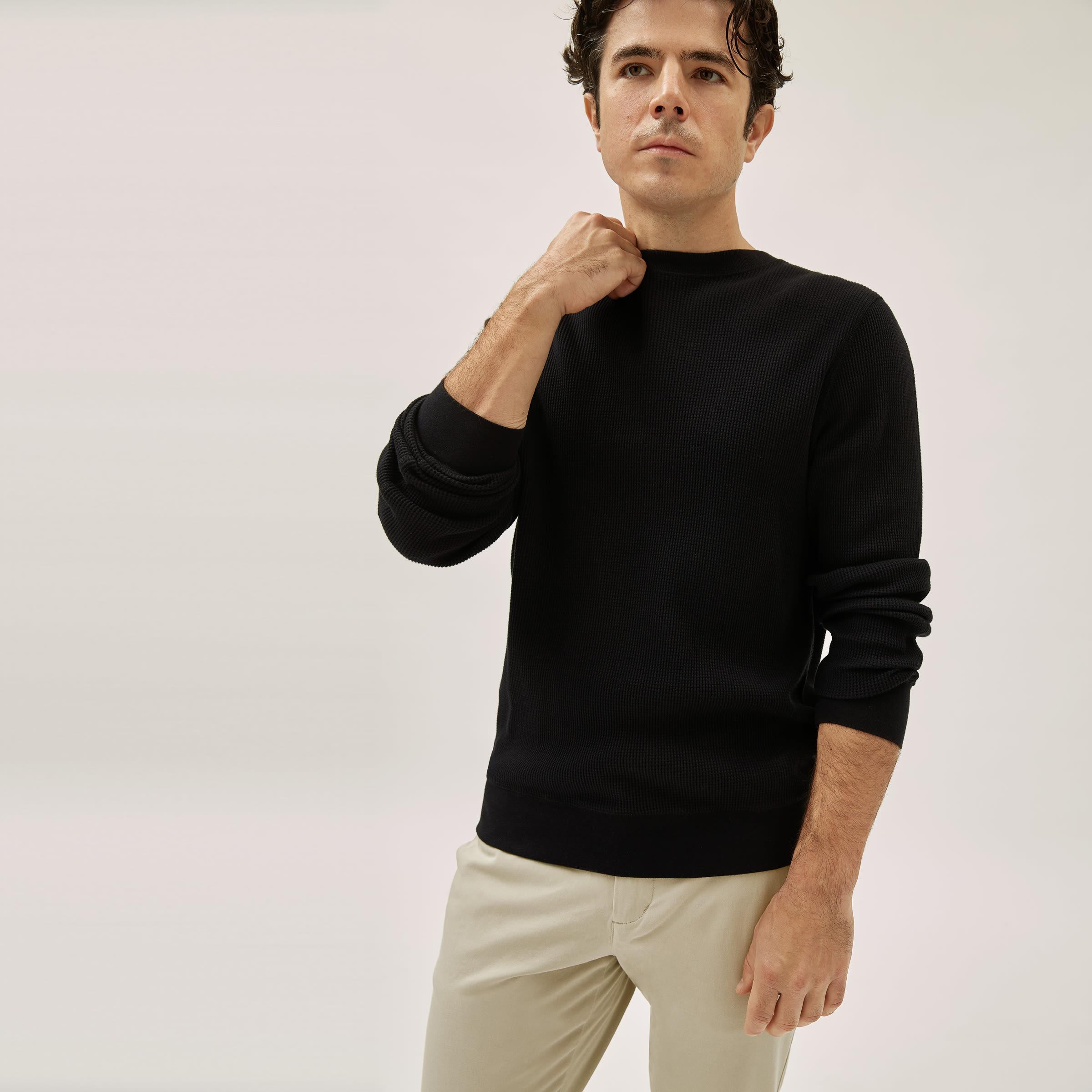 Mens Waffle Long-Sleeve Crew T-Shirt by Everlane Product Image