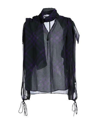 BURBERRY Woman Top Dark Green Size 10 Silk Product Image