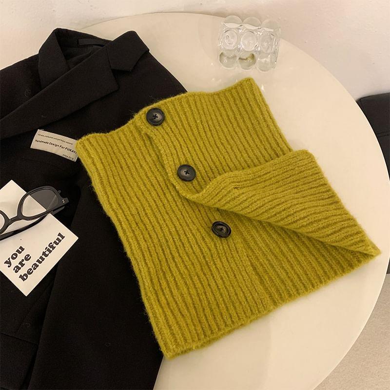 Button-Up Knit Scarf Product Image
