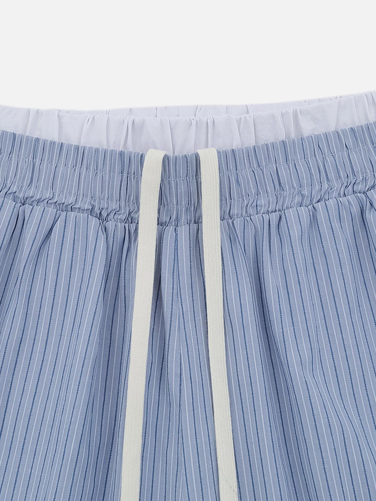Aelfric Eden Stripe Double Waist Loose Shorts Product Image