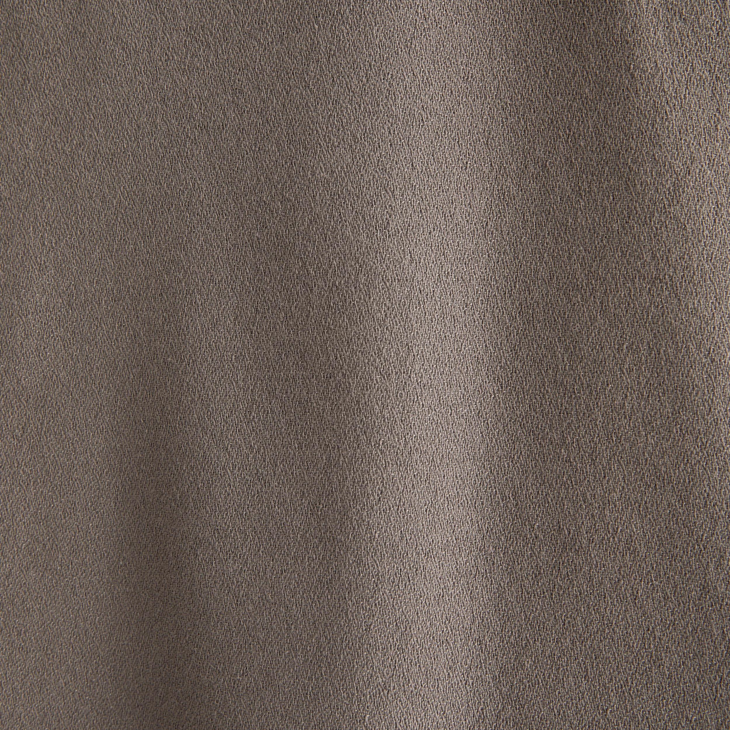 Long-Sleeve Crepe Button-Up Shirt Product Image